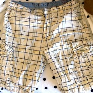 Nautica men’s plaid cargo shorts